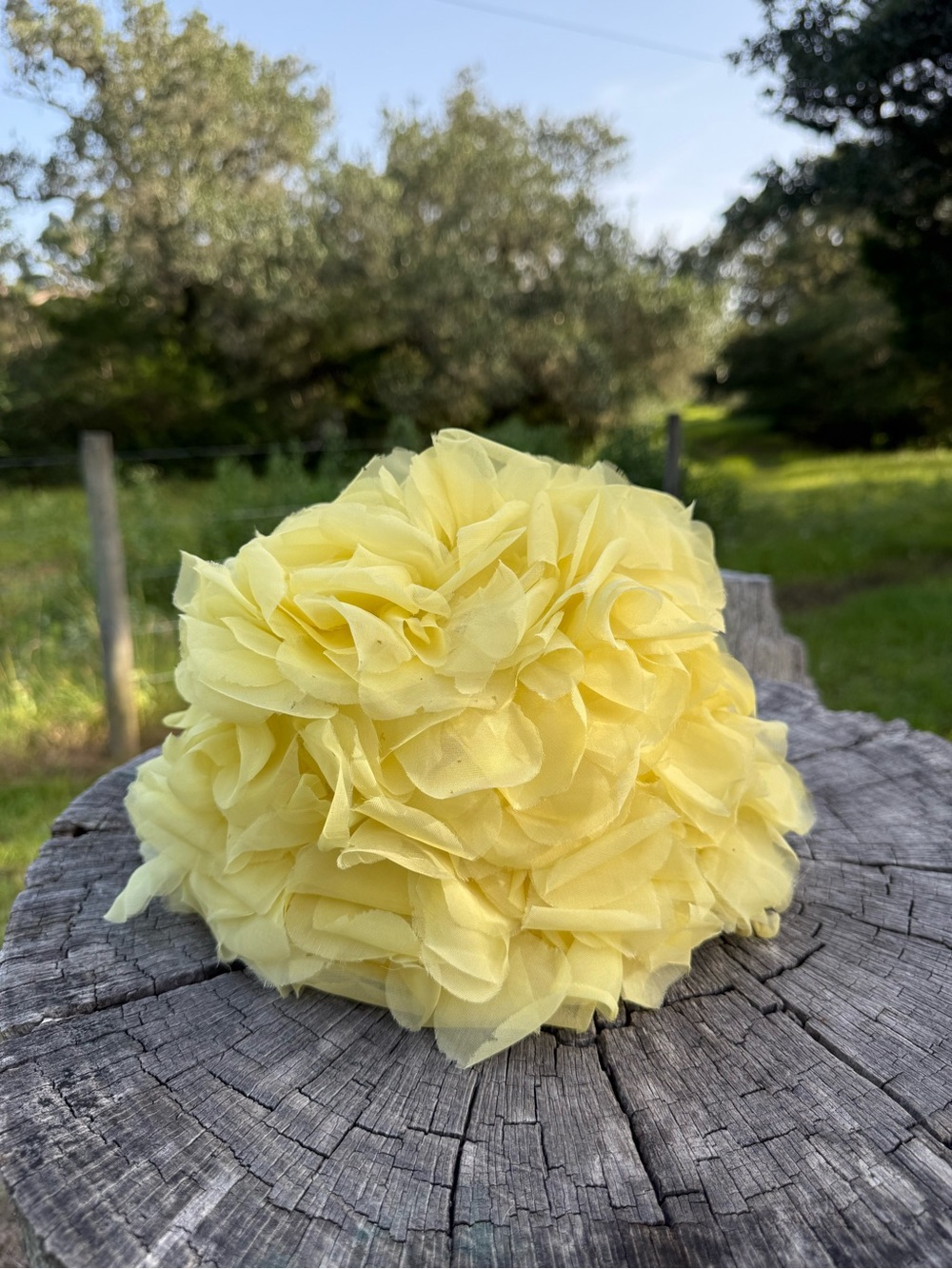 Vintage Yellow Rose Hat - Picture 2 of 7